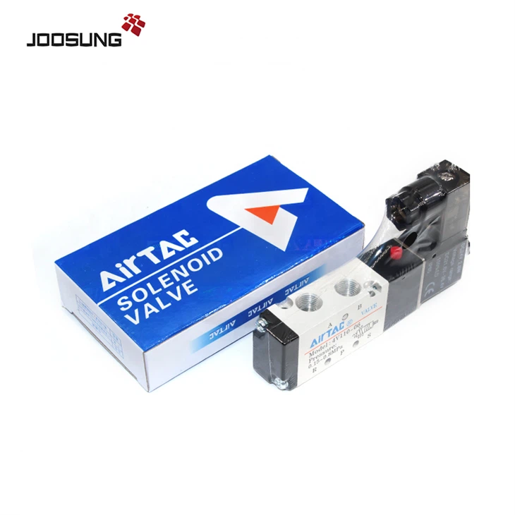 Low Price 5 2 Pneumatic Air Control Valve 24v Single Coil Airtac Solenoid Valve